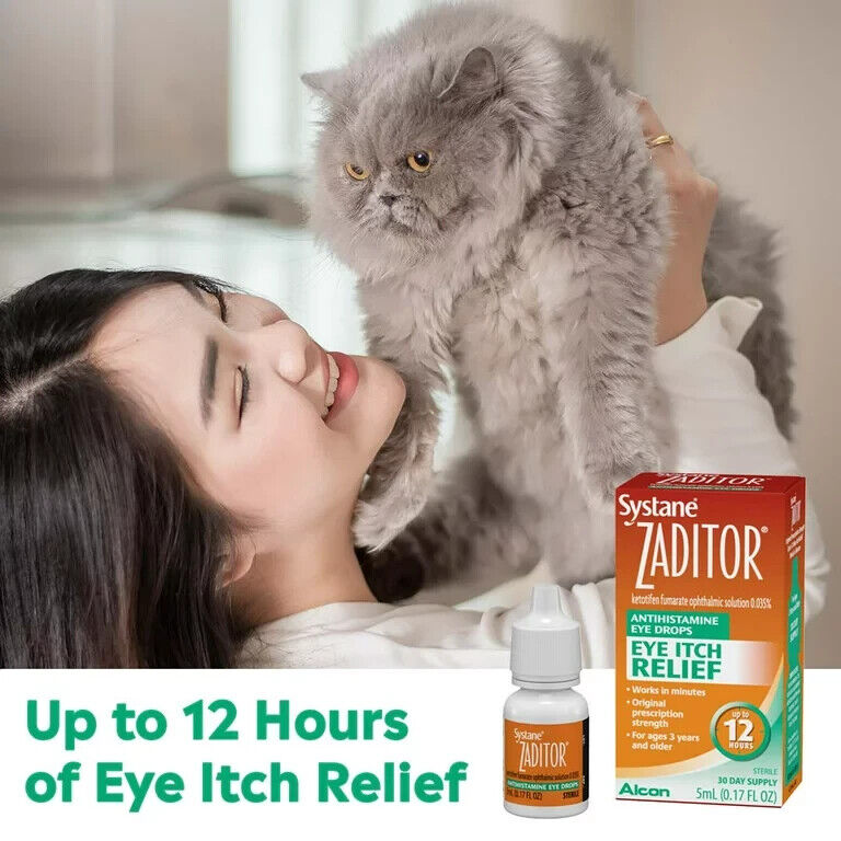 ALCON Systane Zaditor Eye Itch Relief - Allergy Eye Drops + Antihistamine 5mL