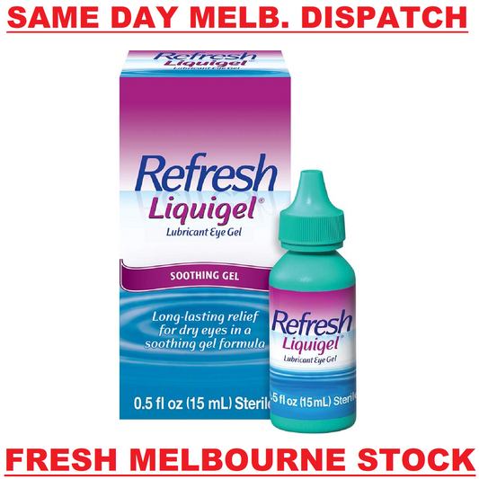 Refresh Liquigel Lubricant Eye Gel Drops Soothing Gel Formula for Dry Eyes 15mL