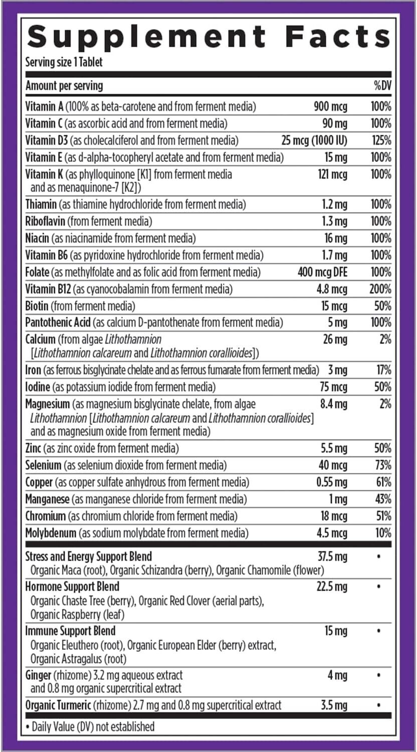 NEW CHAPTER One Daily Every WOMAN'S Multivitamin Stress & Beauty Support 48 Tabs