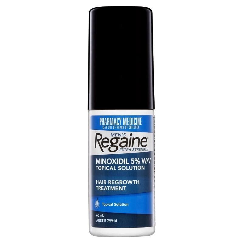 Regaine Rogaine Men's Extra Strength Topical Solution 3 x 60mL (3 Months Supply)