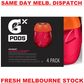 Gatorade GX Pods Electrolyte Concentrate STRAWBERRY RASPBERRY 4x96mL -makes 3.5L