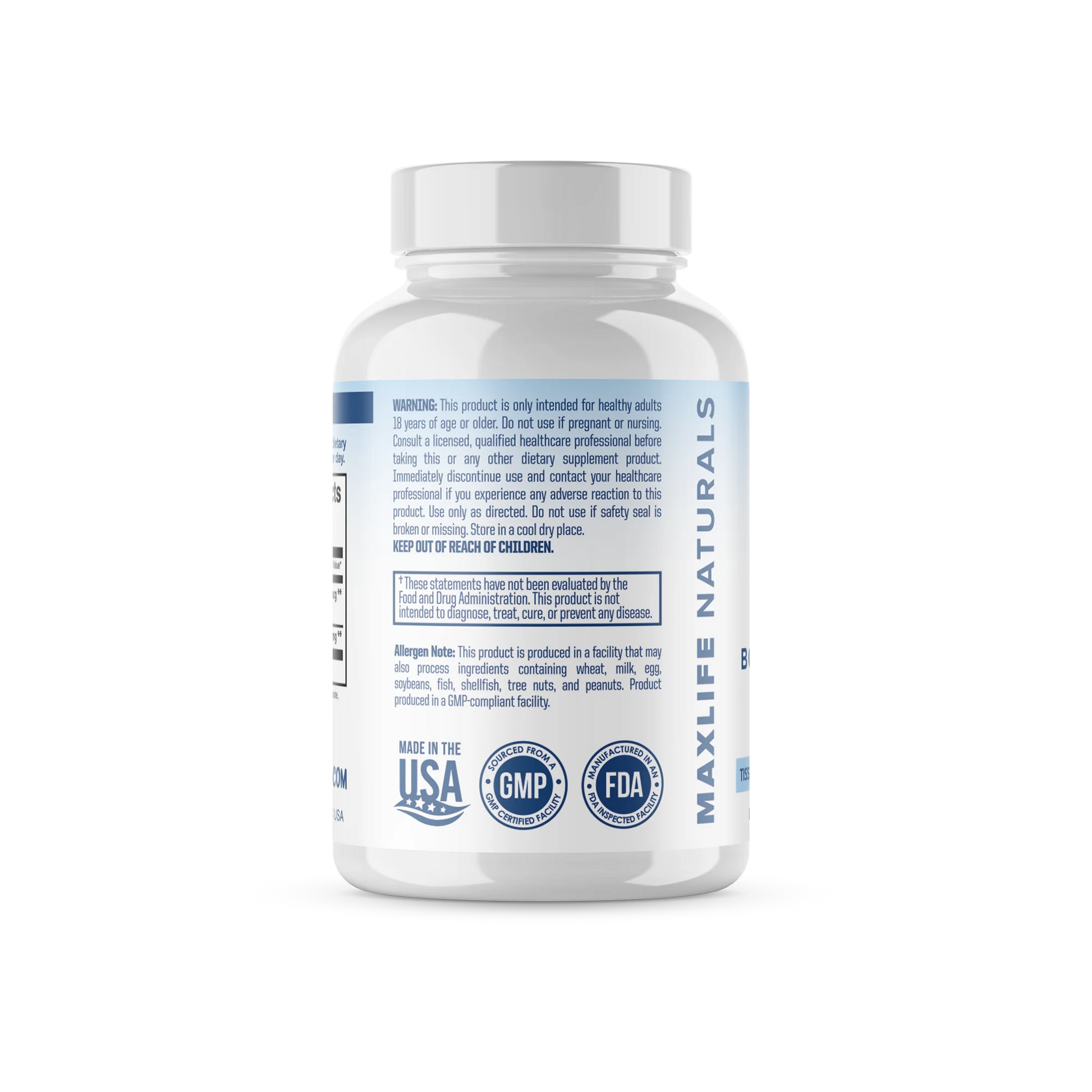 MAXLIFE BPC-157 500mcg 60 Capsules PREMIUM GRADE MAXIMUM STRENGTH