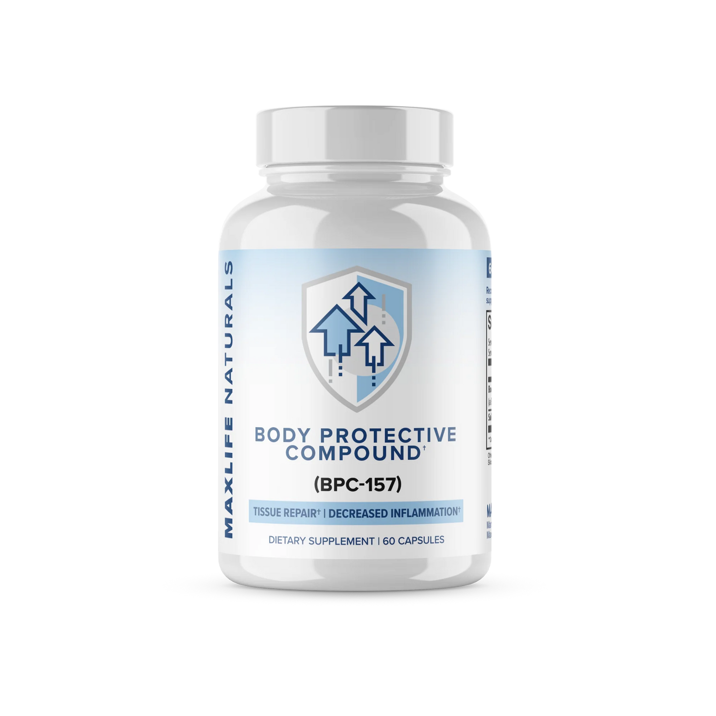 MAXLIFE BPC-157 500mcg 60 Capsules PREMIUM GRADE MAXIMUM STRENGTH - FREE EXPRESS!