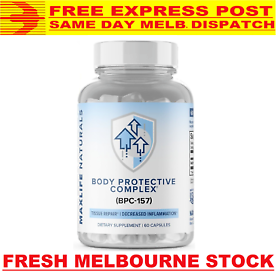 MAXLIFE BPC-157 500mcg 60 Capsules PREMIUM GRADE MAXIMUM STRENGTH - FREE EXPRESS!