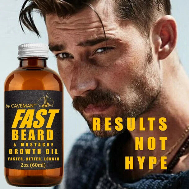 FAST GROW XL Beard & Moustache Accelerator #1 GROWTH OIL BALM 60mL FREE EXPRESS