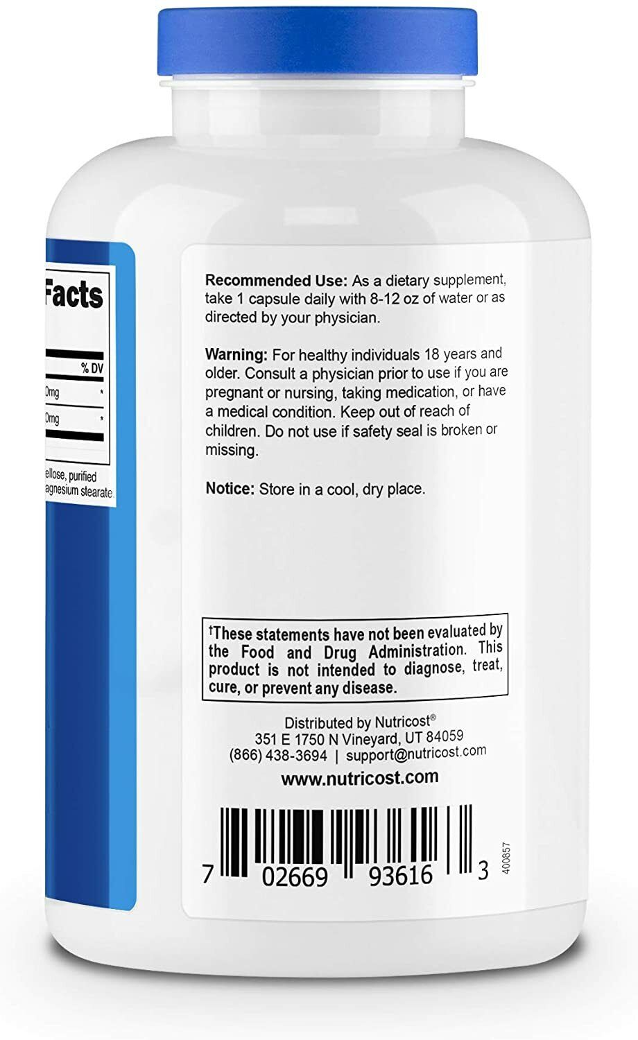 Nutricost Betaine HCL + Pepsin EXTRA STRENGTH 790mg 240 Caps - FREE EXPRESS POST