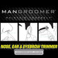 MANGROOMER Advanced Professional Plus+ Nose Trimmer Ear Hair Eyebrow with Light
