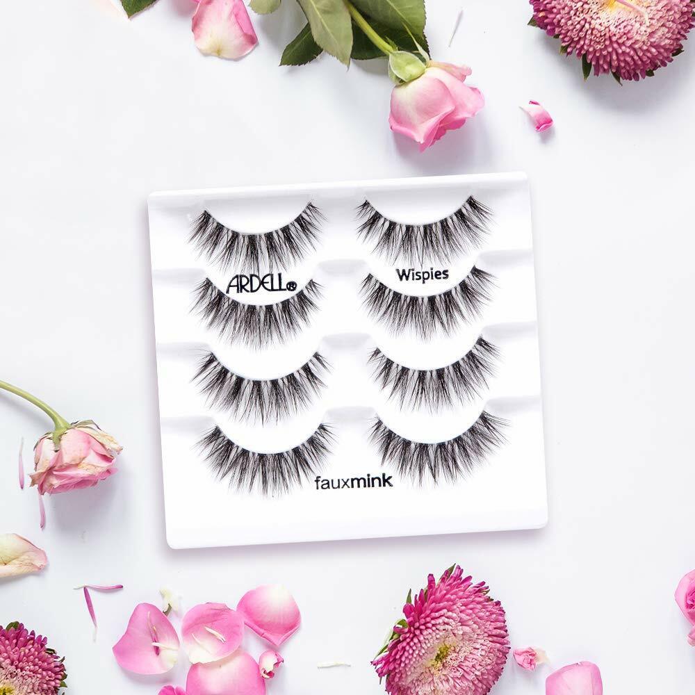 ARDELL Professional Faux Mink Wispies False Fake Eyelashes Extensions 4 PAIRS