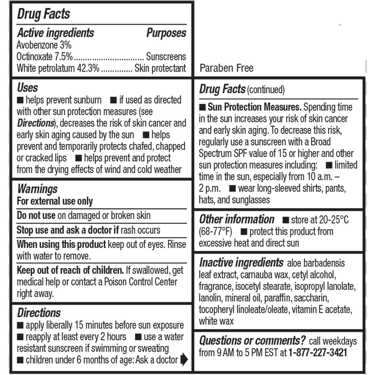 Chapstick 2-in-1 Lip Care Moisturizer & Sunscreen SPF15 - Original Flavor 4g 3PK
