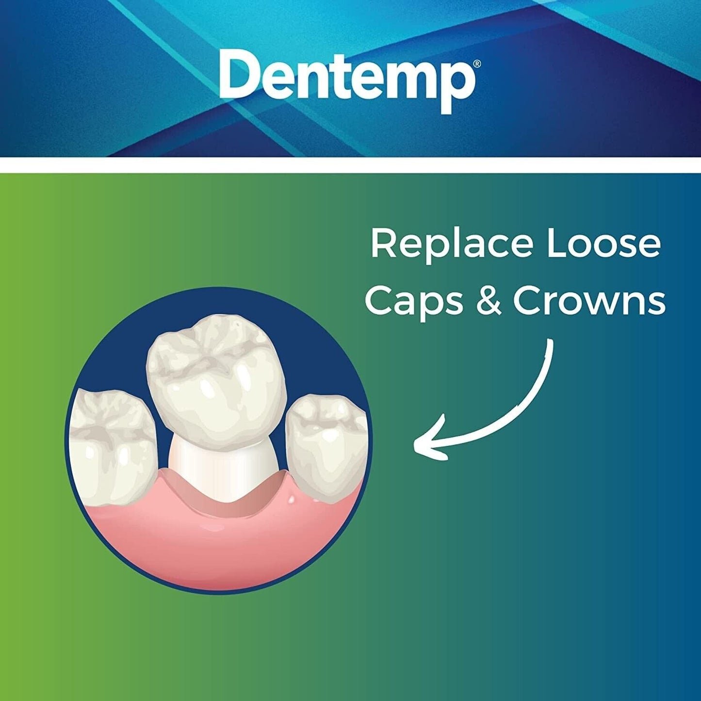 DENTEMP TEMPARIN RECAP-IT CAP & CROWN DENTAL REPAIR CEMENT 10+ REPAIRS + EXPRESS