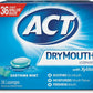 ACT Dry Mouth Relief and Moisturizing Lozenges + Xylitol - Soothing Mint 36 Pack
