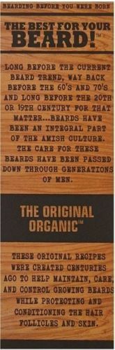 Honest Amish Beard Oil - Classic 2oz - Essential Oils Balm / Beard Care Products