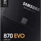 SAMSUNG SSD 870 EVO 2TB Solid State Drive Internal SATA 2.5" MZ-77E2T0BW