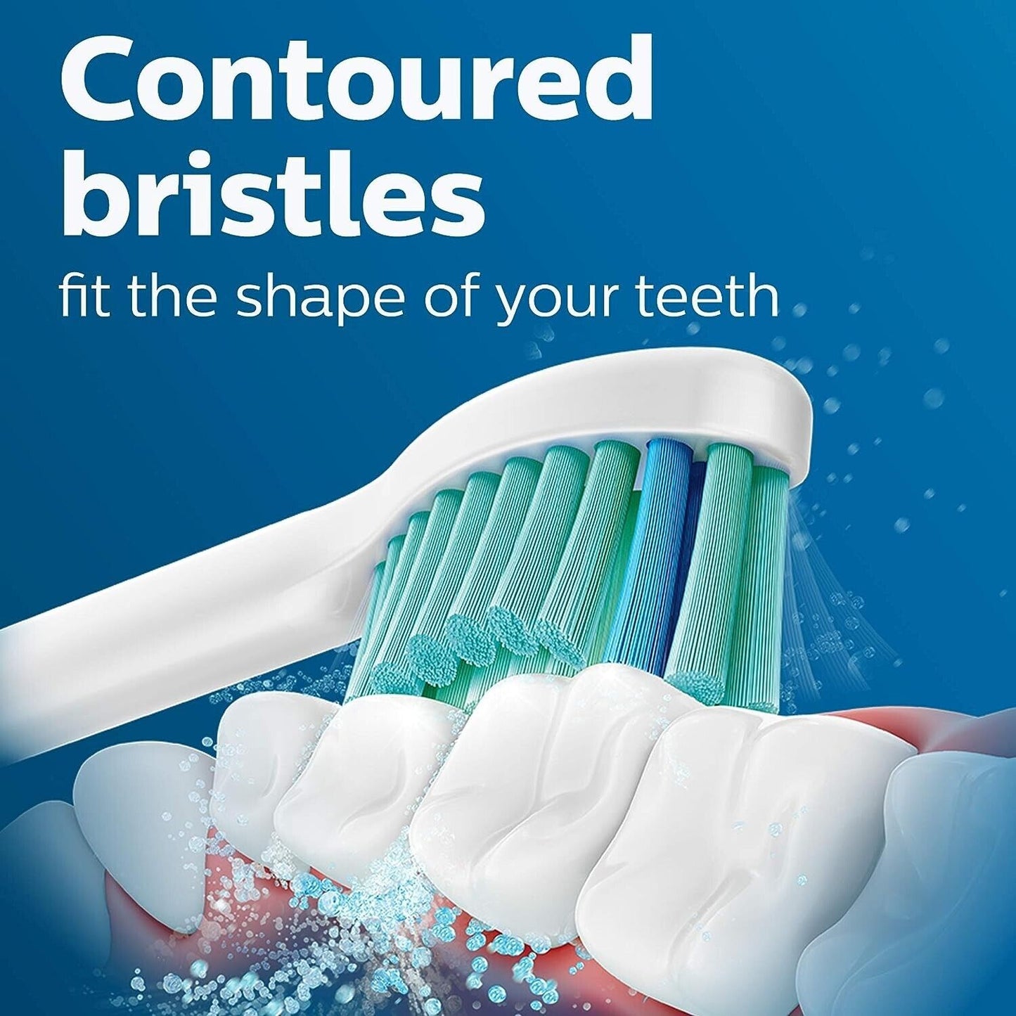 GENUINE Philips SONICARE C1 HX6015/03 Replacement Toothbrush Head WHITE - 5 PACK