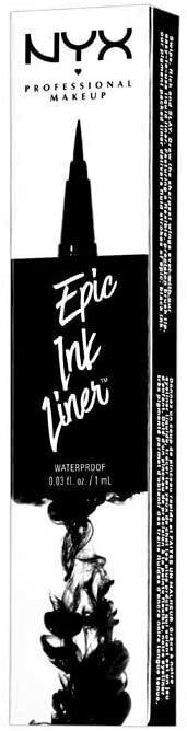 NYX Professional Epic Ink Waterproof Liquid Liner Eyeliner Eye BLACK EIL01 NEW