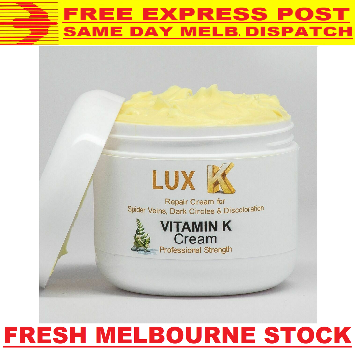 Lux Vitamin K Cream Eliminate Spider Varicose Veins Scars Rosacea Capillaries