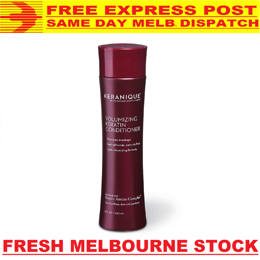 KERANIQUE Volumizing Keratin Conditioner Hair Regrowth 240mL - FREE EXPRESS POST