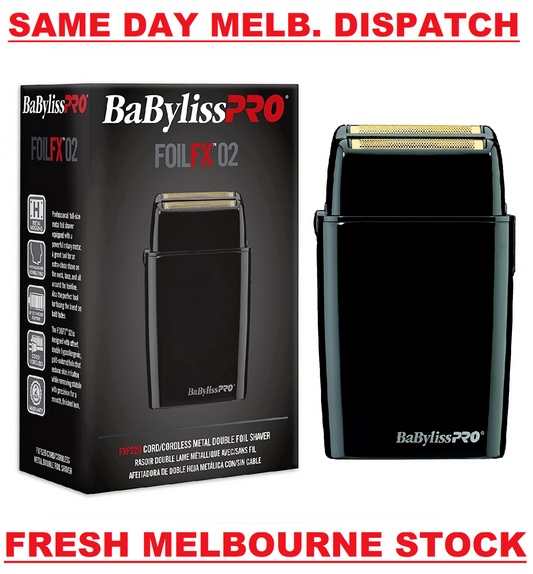 BabylissPRO FoilFX02 Metal Double Foil FX02 Hair Shaver Babyliss FXFS2B BLACK