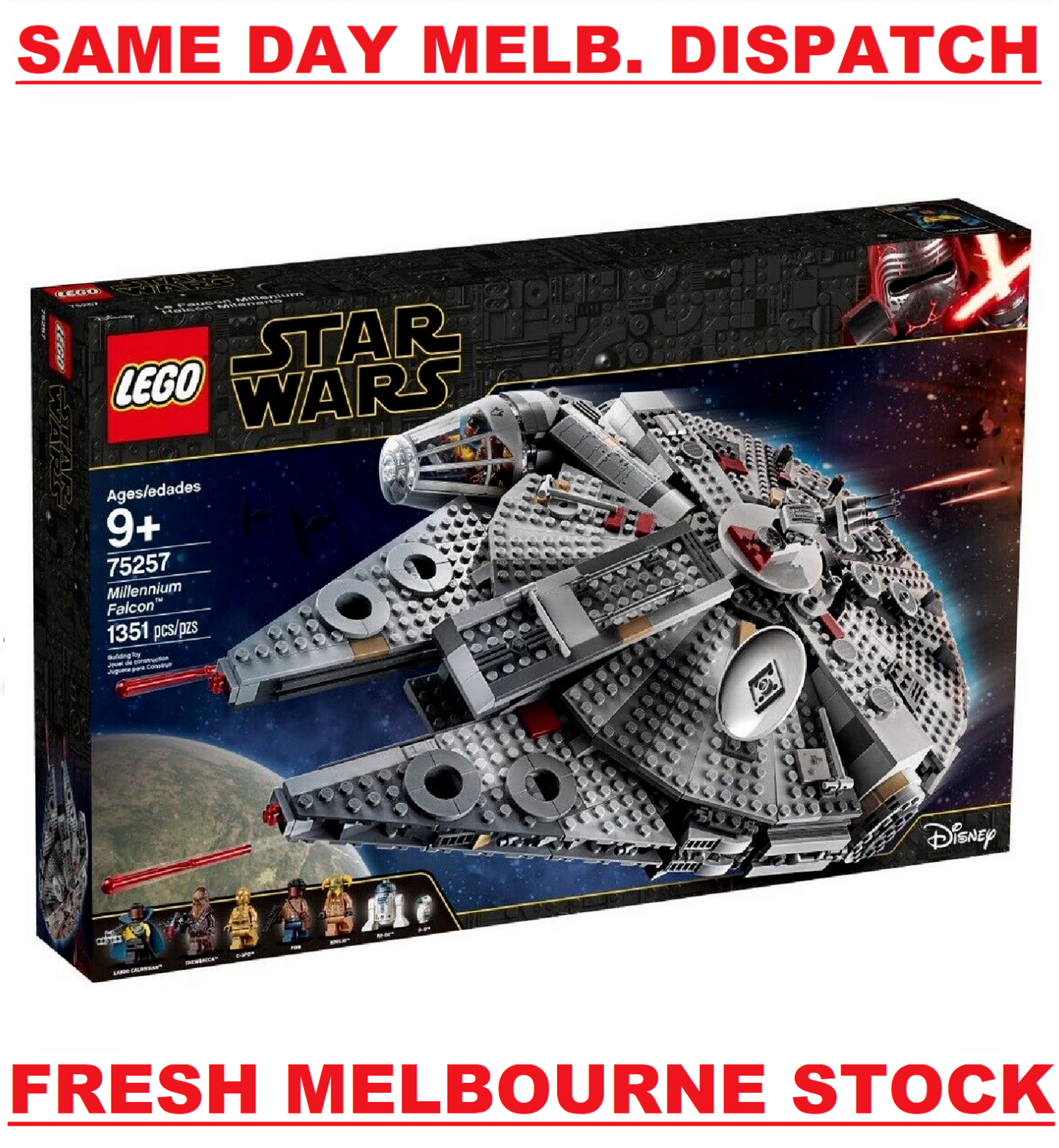 LEGO Star Wars 75257 - Millennium Falcon - BRAND NEW & SEALED BOX - MELB STOCK