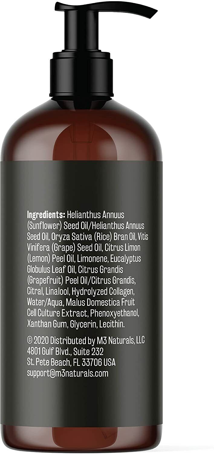 M3 NATURALS ANTI CELLULITE MASSAGE OIL Collagen + Stem Cells 240mL FREE EXPRESS