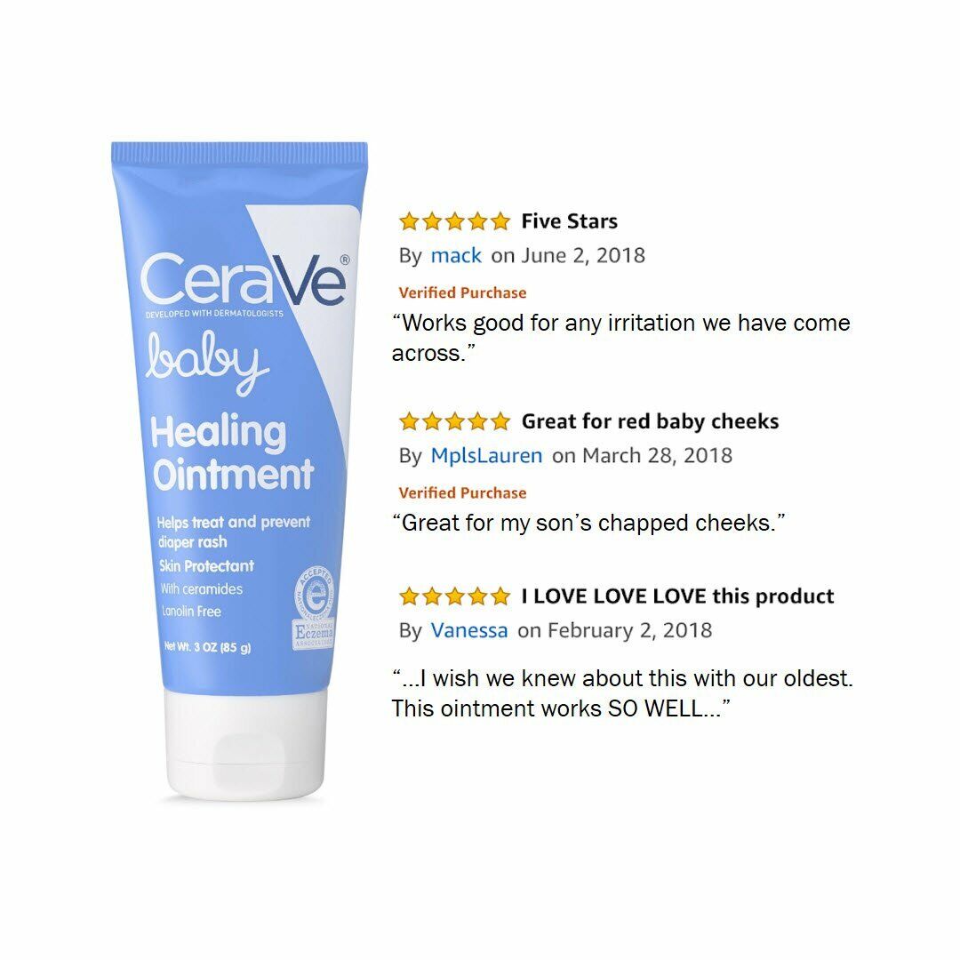 CeraVe Baby Healing Ointment Skin Body Care Repair Protectant Treatment 85g NEW