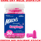 Macks Mack's DreamGirl Soft Foam Earplugs 50 Pair 30dB for small sensitive ears