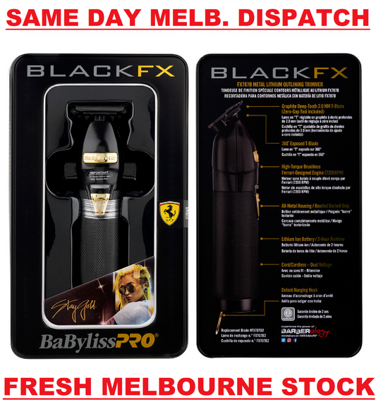 Babyliss Pro BlackFX Skeleton Outline Lithium Hair Trimmer- Black FX BabylissPro