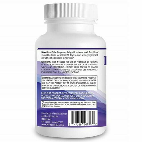 PROPIDREN Hair Growth Loss Vitamins DHT Blocker Biotin Saw Palmetto Supplement