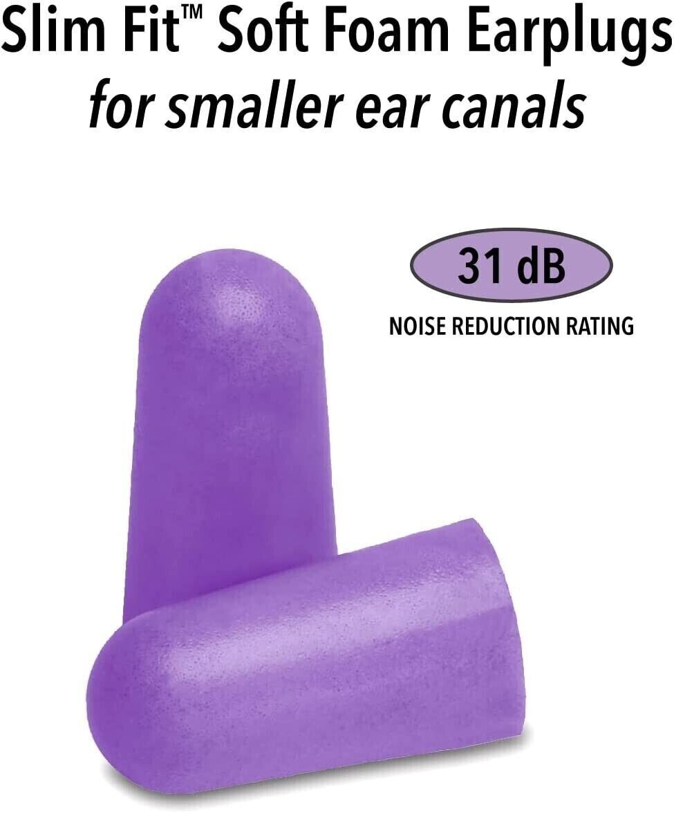 Macks Mack's Slim Fit Soft Foam Earplugs 50 Pair 31dB for small sensitive ears