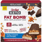 SlimFast Keto Fat Bomb Meal Replacement Bar - 5 x 48g Nutty Caramel & Nougat