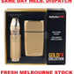 BabylissPRO GOLDFX Collection Lithium Outliner Trimmer + Double Foil Shaver GOLD