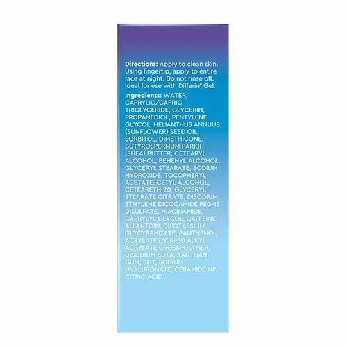 Differin Restorative Night Moisturizer PM Face Cream for Dry Flaky Skin 71g NEW