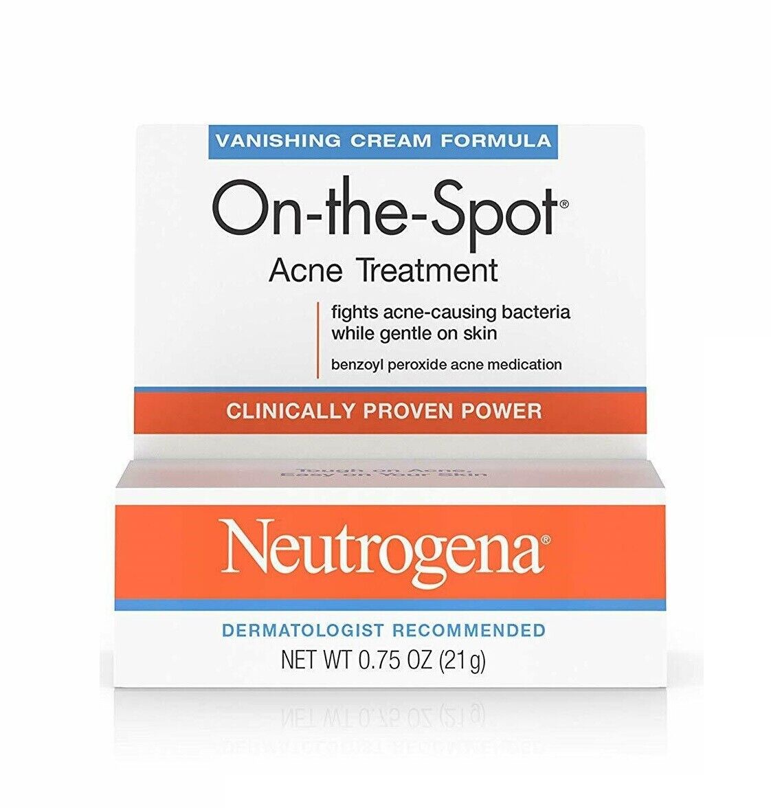 Neutrogena Vanishing Cream On The Spot Acne Treatment Max Strength 21g BRAND NEW