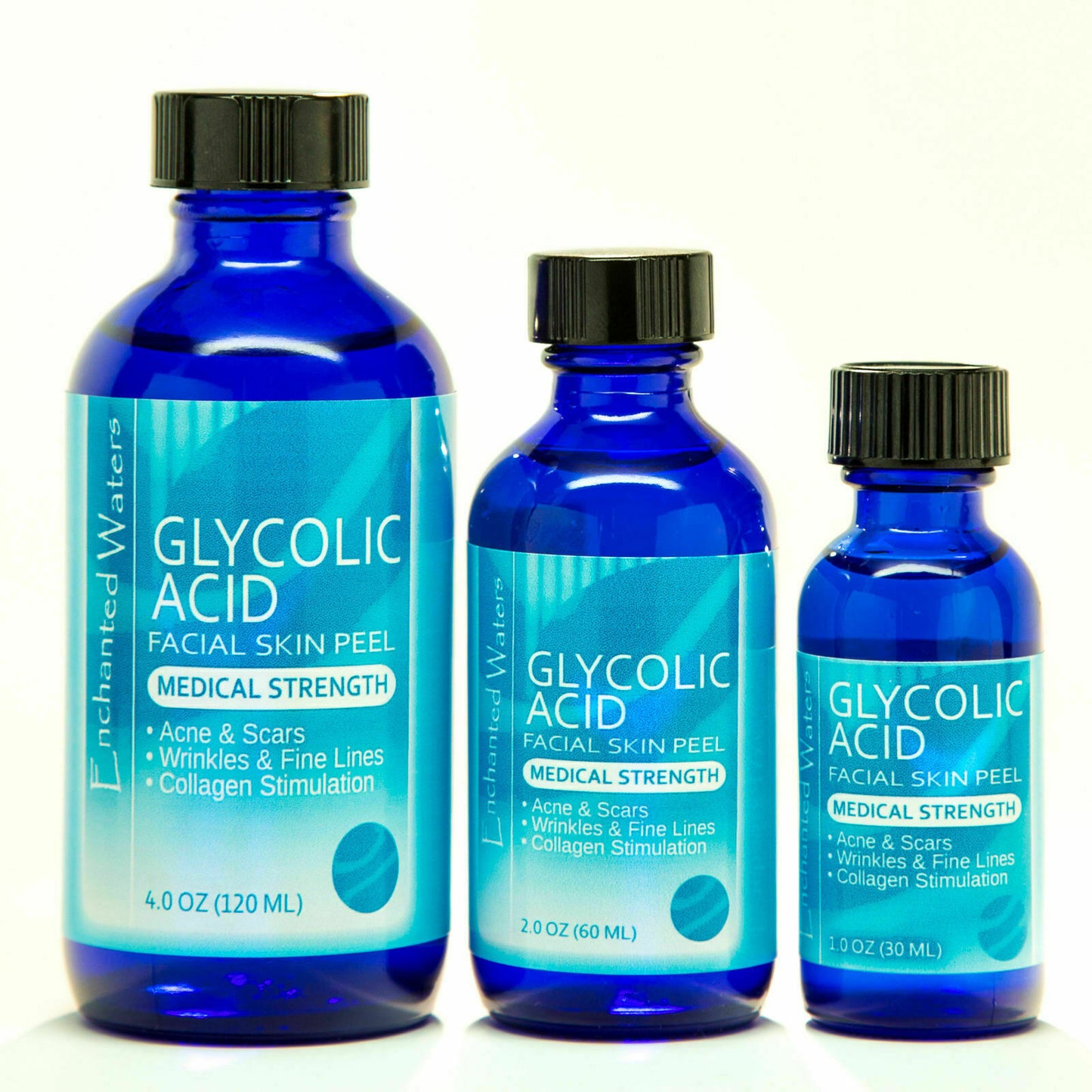 GLYCOLIC ACID CHEMICAL FACE PEEL Kit Medical Grade 100% Pure Acne Scars Wrinkles