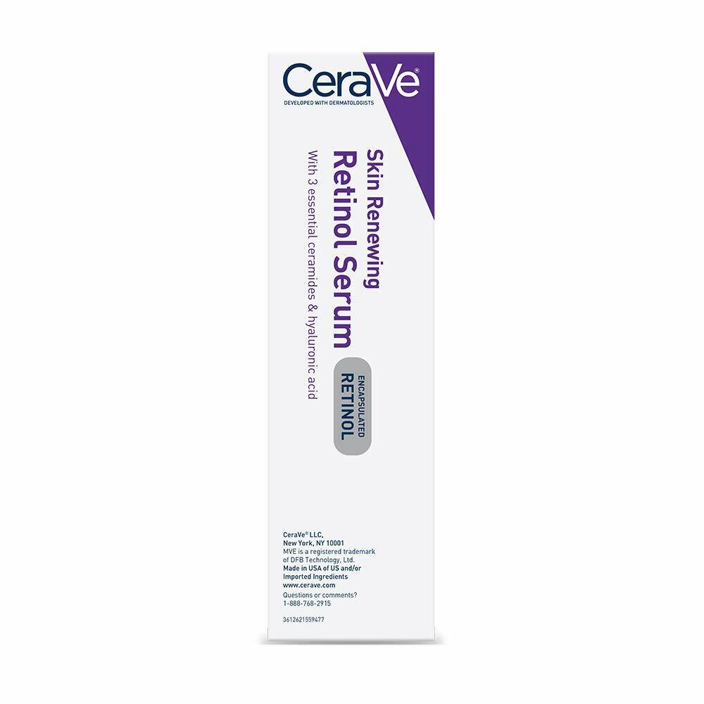 CeraVe Skin Renewing Retinol Serum 30mL Reduce Appearance of Fine Lines Wrinkles