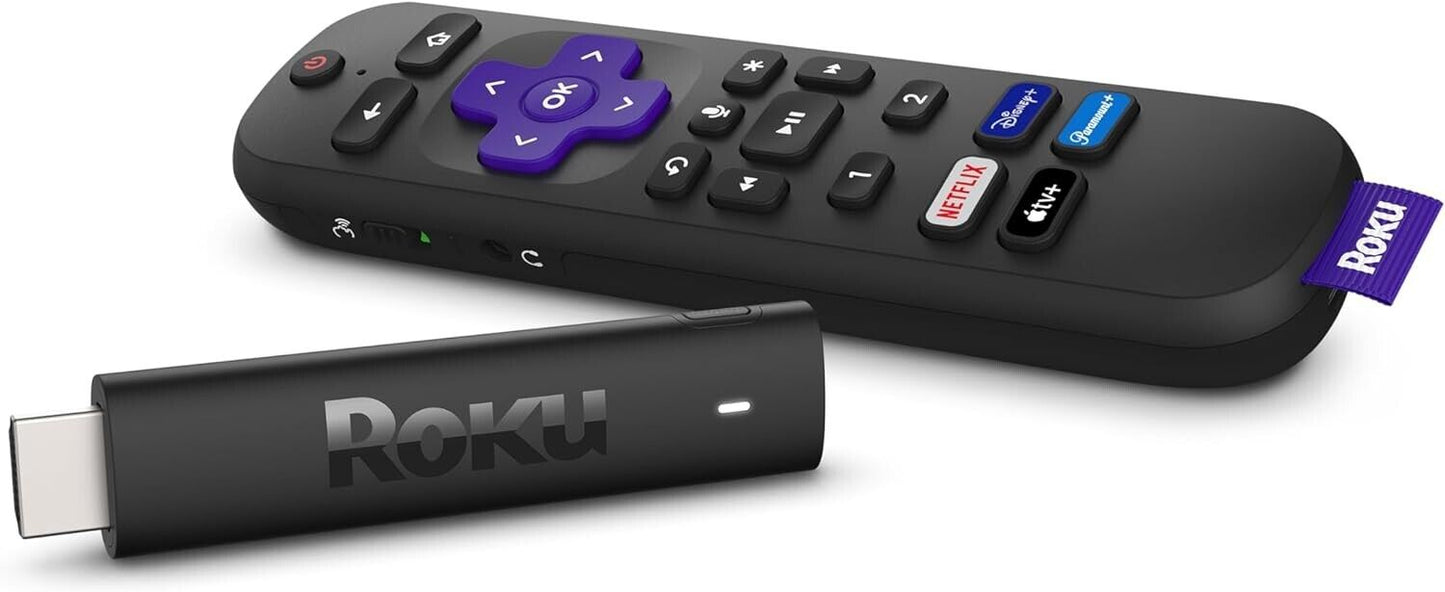 Roku Streaming Stick 4K+ 3821R2 4K UHD HDR ULTRA HD w/ NETFLIX PLEX PRIME VIDEO