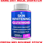 SKIN WHITENING GLUTATHIONE 2000mg Per Serve Brightening Lightening Pills 120 Cap