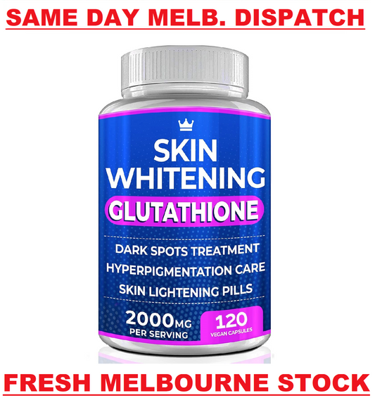 SKIN WHITENING GLUTATHIONE 2000mg Per Serve Brightening Lightening Pills 120 Cap