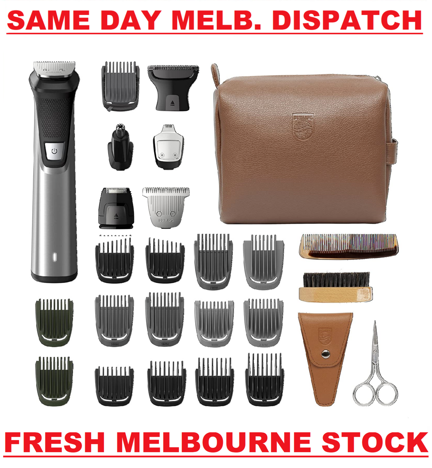 Philips Norelco Multigroom Series 9000 29-in-1 Head to Toe Trimmer MG7791/40 NEW