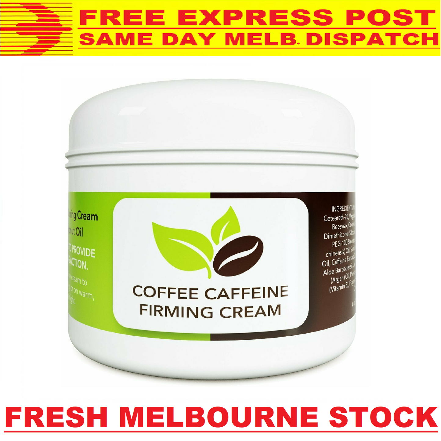 Coffee Bean Caffeine Cream Anti-Cellulite Fat Burner Slimming FREE EXPRESS POST