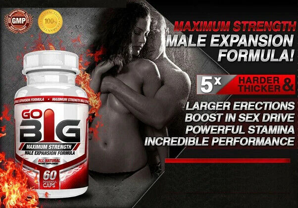 PENIS ENHANCEMENT PILLS - Naturally Increase Size Libido MAX STRENGTH 60 CAPS GB