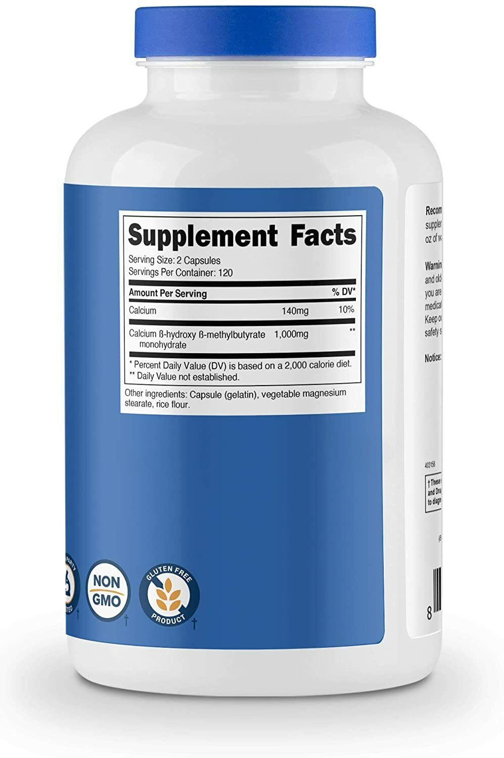 Nutricost HMB 1000mg 120 or 240 Caps MEGA VALUE Pack PREMIUM Quality MELB STOCK