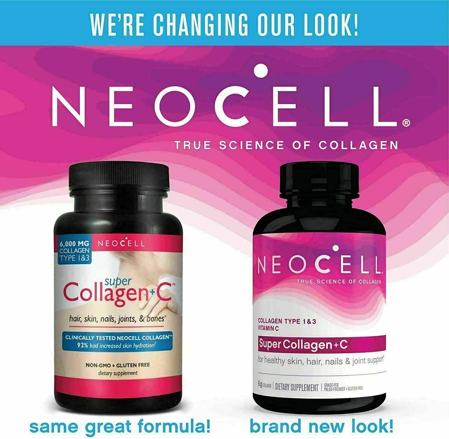 NEOCELL SUPER COLLAGEN Types 1 & 3 6000 mg + VITAMIN C 120 Tabs Hair Skin Joints