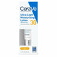 CeraVe AM Ultra Light Moisturizing Lotion SPF30 Hyaluronic Acid Sunscreen 50 mL