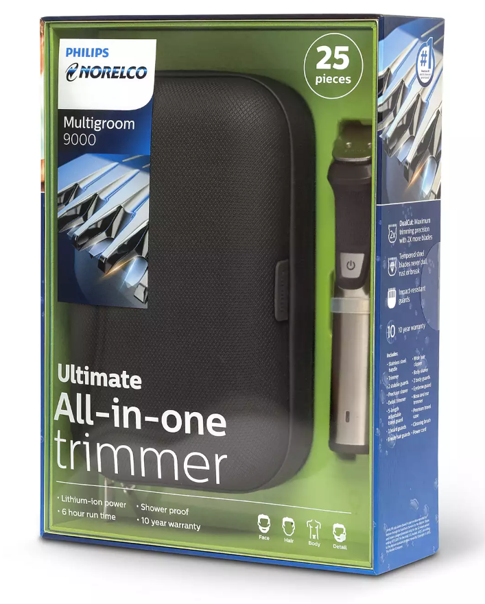 Philips Norelco Multigroom Series 9000 25-in-1 Head to Toe Trimmer MG7770/49 NEW