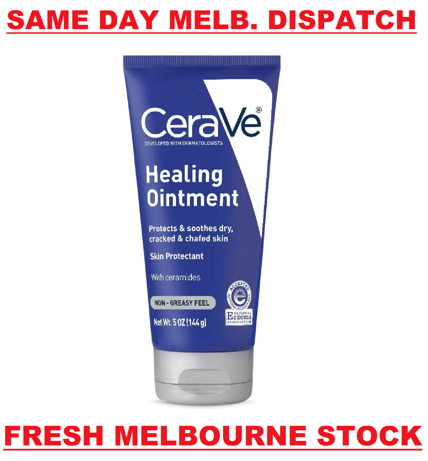 CeraVe Healing Ointment with Hyaluronic Acid - Protect & Repair Dry Skin 144g