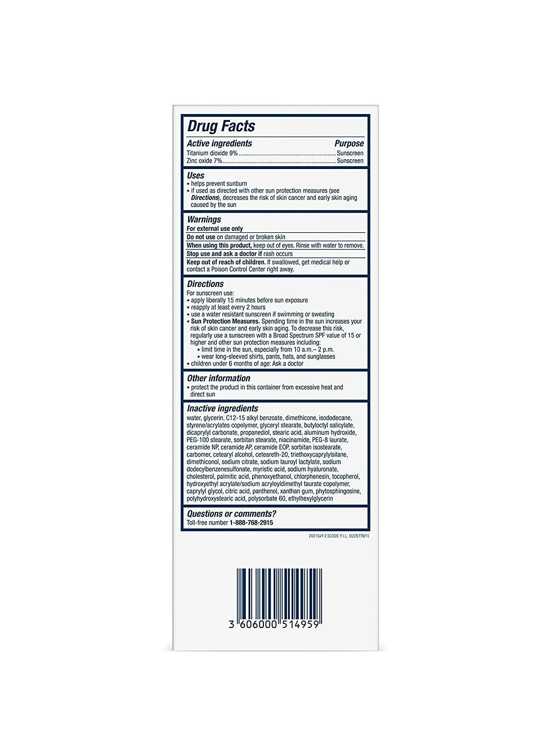 CeraVe Hydrating Mineral Face Sunscreen SPF50 Lightweight Lotion 75mL BRAND NEW