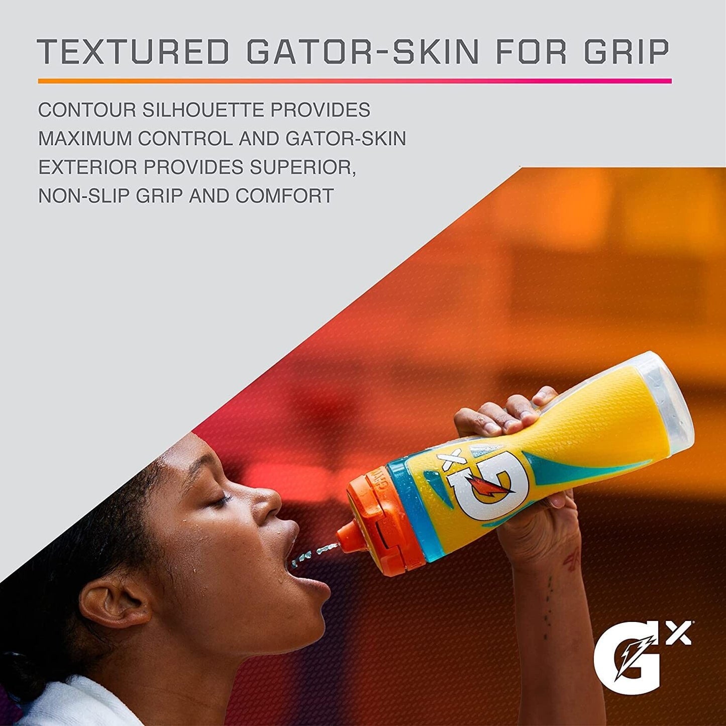 Gatorade Gx 30oz Sports Drink Water Bottle Easy Grip Leak Proof BPA FREE - GREEN