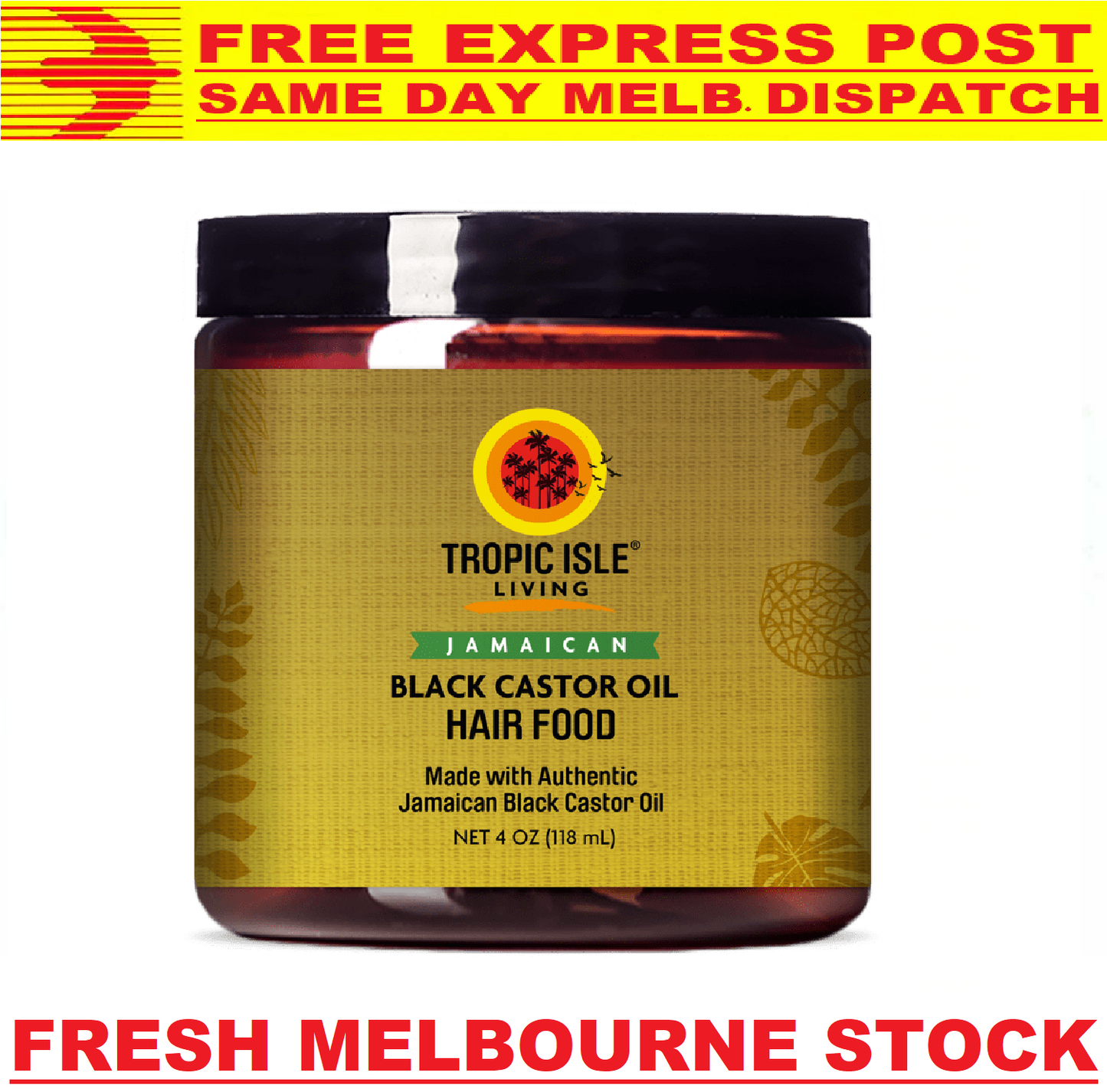 TROPIC ISLE LIVING JAMAICAN BLACK CASTOR OIL Hair Food Growth FREE EXPRESS POST