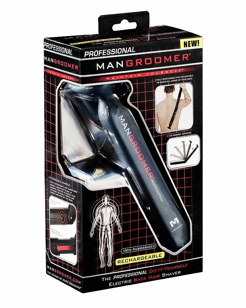 Mangroomer Professional Do-it-Yourself Electric Groom Back Hair Shaver BRAND NEW